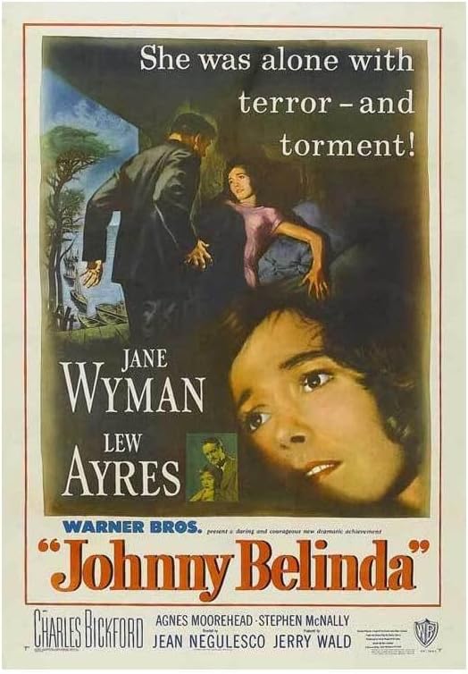 Black Empire Johnny Belinda Movie Jane Wyman Lew Ayres Charles Bickford Agnes Room Decor Wall Art Print 24x36 Poster