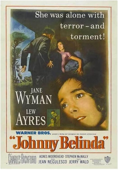 Black Empire Johnny Belinda Movie Jane Wyman Lew Ayres Charles Bickford Agnes Room Decor Wall Art Print 24x36 Poster