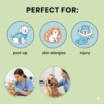 PAWRELIEF Soft Inflatable Dog Cat Cone Collar – Pet Recovery & Protective Dog Neck Collar for Large Dogs Cats to Prevent Scratching, Licking (Blue Donut, Extra Large)