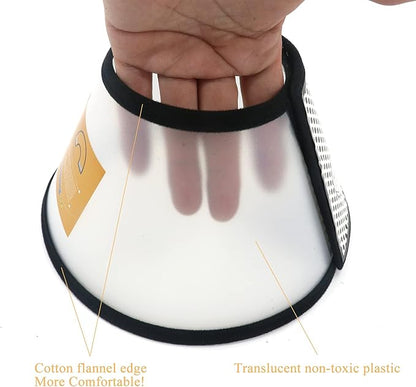 Plastic Pet Recovery Collars & Cones for Dogs and Cats After Surgery Adjustable Dog Neck Cone Surgical Elizabeth E-Collar Prevent Biting and Stop Licking Wound (XL)