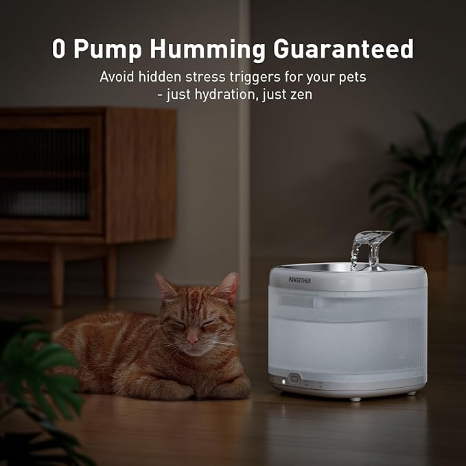 PAWGETHER® 4 Pcs Cat Water Fountain Filter Compatible with 67oz / 2L Dog Water Fountain P3/P3s/P3SU Pet Water Fountain Replacement Filter