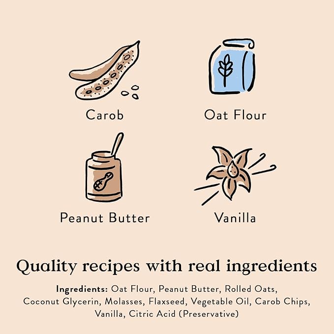 Bocce's Bakery Campfire S'Mores Treats for Dogs, Wheat-Free Everyday Dog Treats, Made with Real Ingredients, Baked in The USA, Natural Soft & Chewy Cookies, Peanut Butter, Carob, & Vanilla, 6 oz