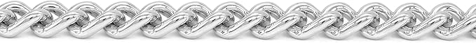 Herm Sprenger - Chrome Plated Steel Dog Training Collar - Narrow Round Links Slip Dog Chain - for Small Medium Large Dogs - Professional Training Collar - Made in Germany (30 inches (75 cm))