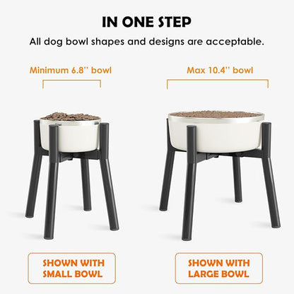 Elevated Dog Bowl Stand for Large Dogs, Adjustable Width 7-10.6, 11" Tall Dog Food Water Stand, Bowl Not Included