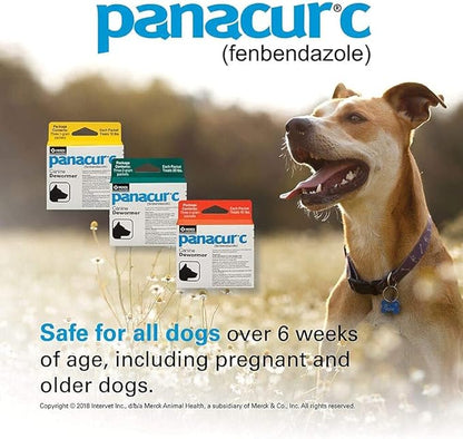 Panacur C Canine Dewormer Dogs 4 Gram Each Packet Treats 40 lbs (3 Packets) (Twо Расk)