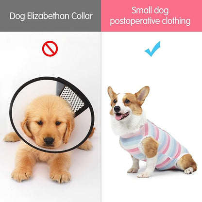 Recovery Suit for Dogs Dog Onesie for Surgery, Dog Surgery Recovery Suit for Small Medium Dogs, E-Collar Alternative After Surgery Wear Anti Licking Abdominal Wounds Pet Surgery Recovery Suit