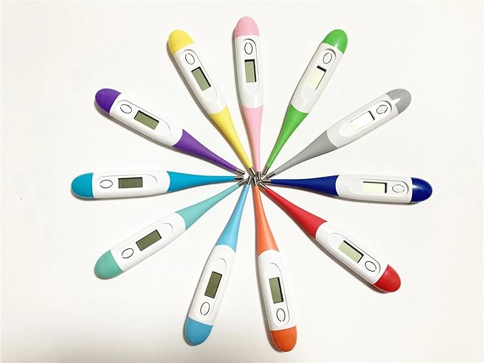 Digital Thermometer for Pets - Soft Head Veterinary Thermometer for Dogs and Cats(Green)