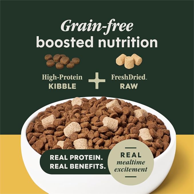 Instinct RawBoost Small Breed, Natural Dry Dog Food with FreshDried Raw, High Protein, Grain-Free Recipe - Real Chicken, 10 lb. Bag
