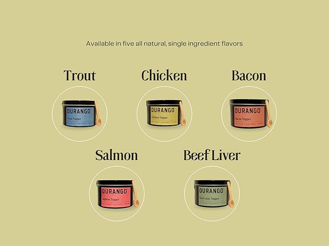 Durango Salmon Dog Food Topper, Single-Ingredient Dried Salmon Dog Food Topper for Dry Food, Fish Protein Dried Mixer with Omega Rich Meal Booster, 120+ Servings