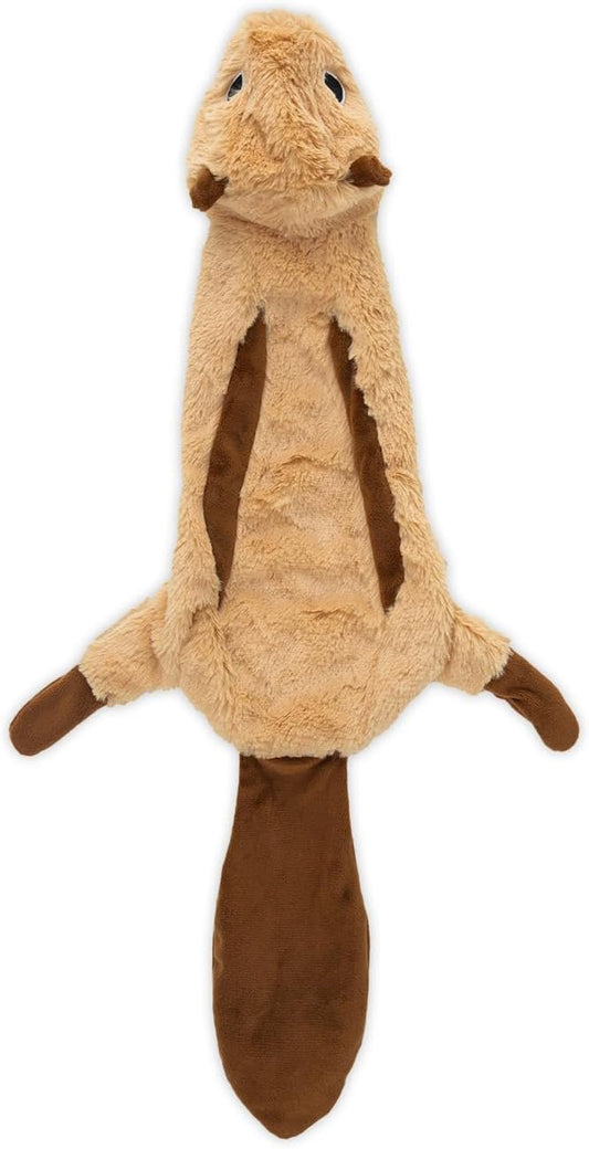 Best Pet Supplies Squeaky Dog Toys with Soft Durable Fabric for Small, Medium and Large Pets Interactive Toy for Indoor Play, Supports Active Biting and Play - Squirrel, Small