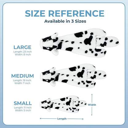 Best Pet Supplies Squeaky Dog Toys with Soft Durable Fabric for Small, Medium and Large Pets Interactive Toy for Indoor Play, Supports Active Biting and Play - Cow, Monkey, Small