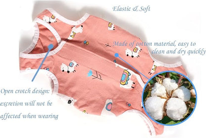 Cat Recovery Suit Female Kitten Onesie for Cats After Surgery Female Spay Surgical Abdominal Wound Skin Diseases Cone Collar Soft Alternative Wear (Alpaca, L)