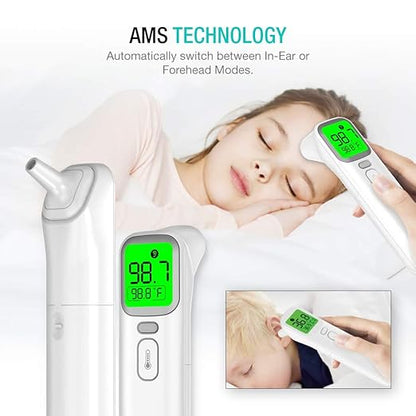 EasyEast Touchless Infrared Forehead Thermometer, Smart Digital Screen, Fast Reading Detection, No Battery Included