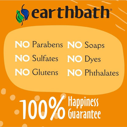 earthbath, Oatmeal & Aloe Dog Shampoo - Oatmeal Shampoo for Dogs, Itchy, Dry Skin Relief, Dog Wash, Made in USA, Cruelty Free Pet Shampoos - Vanilla & Almond, 16 Oz (1 Pack)