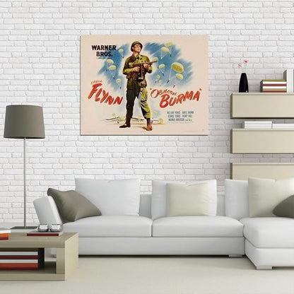 Black Empire Objective Burma! Movie Errol Flynn James Brown Room Decor Wall Art Print 24x36 Poster