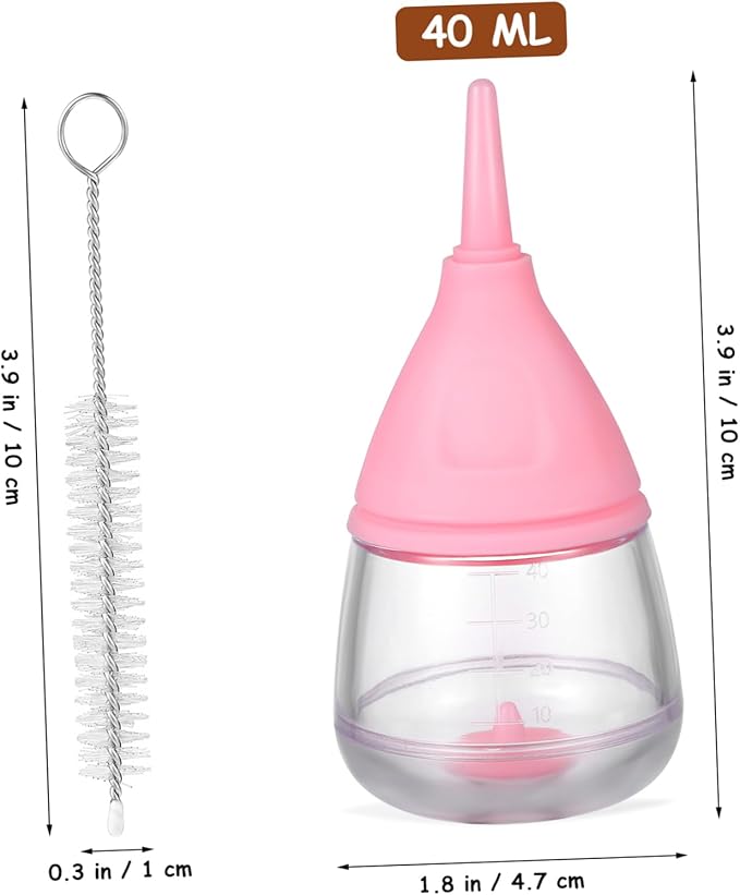 Pet Feeding Bottle Kitten Nursing Bottle Puppy Milk Feeder Silicone Safe Feeding Multi-Purpose