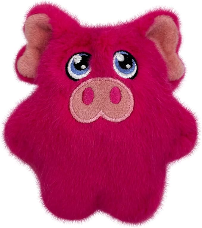 KONG Snuzzles Kiddos Mini Extra Small Dog Toy - Soft Plush Squeaky Toy for Small Dogs & Puppies (Duck/Pig Combo)