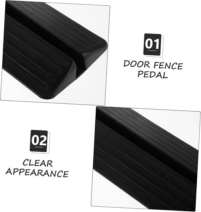 Luxshiny 2pcs Baby Gate Ramp Pedal Accessories for Safety Door Gates Anti-Kick Pedal for Stairs and Pets Sturdy Plastic Support Feet for Indoor Use