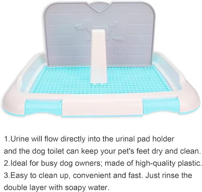 Basics Dog Potty Tray - Indoor Dog and Puppy Training Toilet - Scheduled Urination Tray