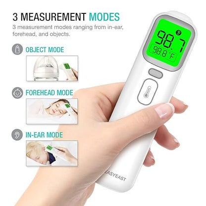 EasyEast Touchless Infrared Forehead Thermometer, Smart Digital Screen, Fast Reading Detection, No Battery Included
