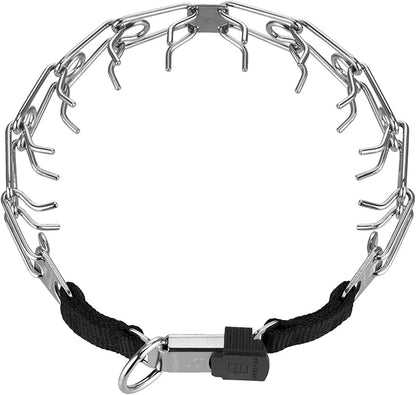 Herm Sprenger Stainless Steel Prong Dog Training Collar with Quick Release Buckle No-Pull Collar for Dogs (Stainless Steel, 24in x 4.0mm (Neck Size Up to 21in))