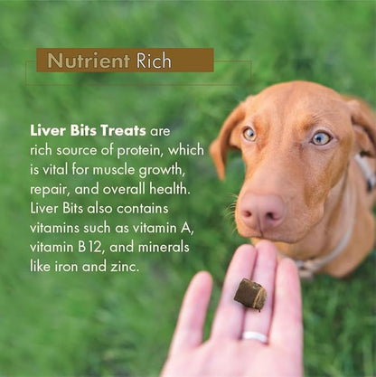 Freeze Dried Premium Training Treats for Dogs, All Natural Pure Beef Liver, Low Calorie, No Additives or Preservatives, Made in USA, 60 Count (16 Oz)