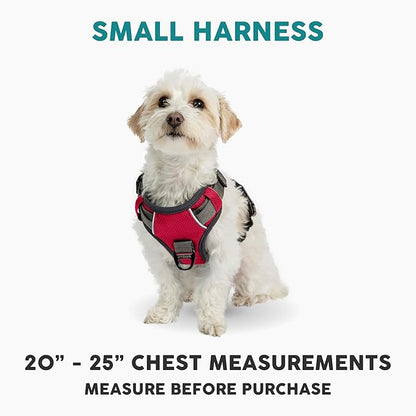 Embark Adventure Small Dog Harness – No-Pull, Reflective Trim, Military-Grade Nylon, Front Clip with Gel-Lined Handle