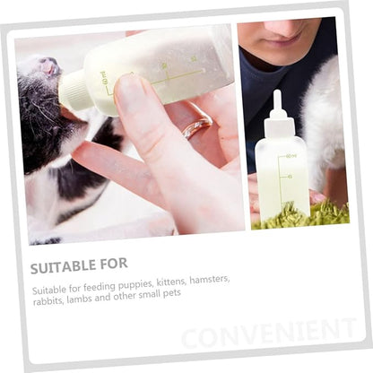 INOOMP 1set Reusable Cat and Puppy Milk Feeding Bottles Nursing Kit for Kittens and Puppies Safe Material for Convenient Feeding