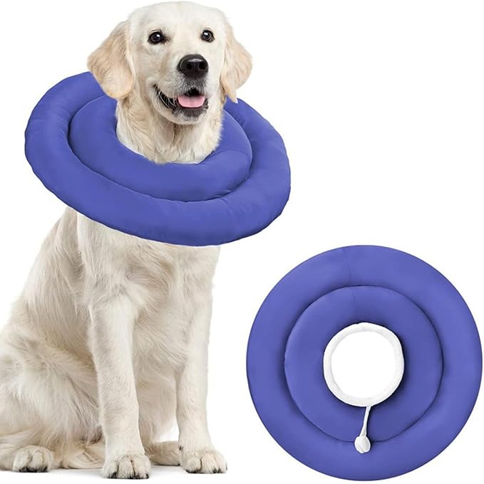 Soft Dog Cone Recovery Collars & Cones After Surgery for Small,Medium Dogs,Dog Cone Collar with Unobstructed View,Protect Pets from Licking Wounds,Soft and Comfortable, Reduce Anxiety(XXL)
