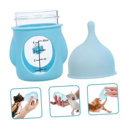 Hemoton Pet Nursing Bottle Portable Mini Feeder for Kitten and Puppy Newborn Pet Feeding Bottle and Easy to Clean