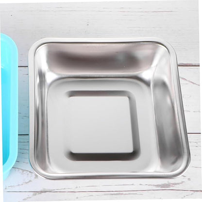 Milisten Pet Feeder Fixed Stainless Steel Bowl Dog and Cat Easy Wash Pet Supplies Large Dog Feeder