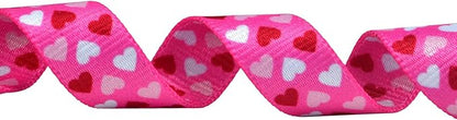 Mihqy Dog Collar - Adjustable Heart Dog Collar - Love Theme - Perfect for Small Medium Large Dogs(Pink Heart,L)