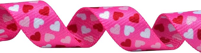 Mihqy Dog Collar - Adjustable Heart Dog Collar - Love Theme - Perfect for Small Medium Large Dogs(Pink Heart,M)