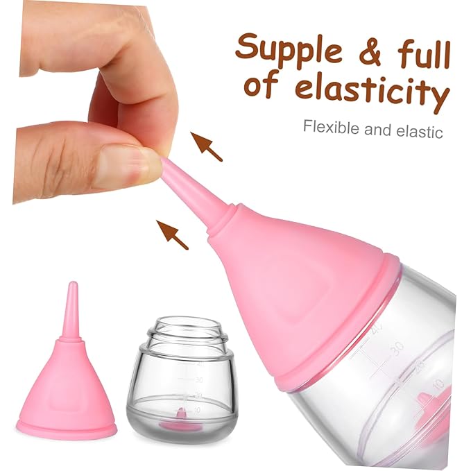 PET Nursing Bottle Set 6-Piece Puppy Milk Feeder Kitten Nursing Bottle with Replaceable Nipples for Newborn Pets Easy to Use Feeding Supplies