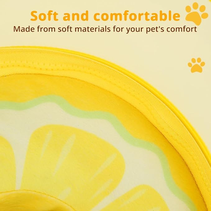 Soft Dog Cone Collar, Inflatable Cones Alternative After Surgery with Anti-Lick Shield, for Large/Medium/Small Dogs to Stop Licking, Elizabethan Neck Ecollars of Shame, Comfy Pillow E Recovery