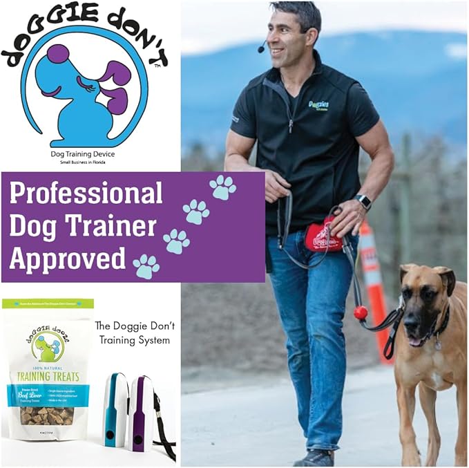 Doggie Don’t Anti Barking Device for Dogs - No Shock Bark Control & Dog Bark Deterrent - Humane Audible Dog Training Tool for Reactive Dogs, Stop Barking, Jumping & Leash Aggression - Rechargeable