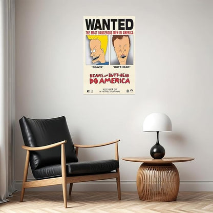 Rectify the Race Beavis And Butthead Do America Movie Mike Judge Bruce Willis 12x16 Poster