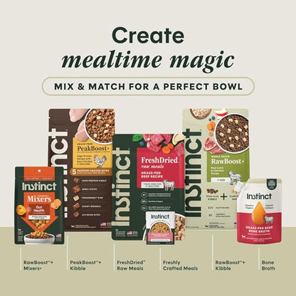Instinct RawBoost Small Breed, Natural Dry Dog Food with FreshDried Raw, High Protein, Grain-Free Recipe - Real Chicken, 3.5 lb. Bag