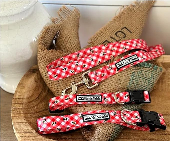 Lucky Love Dog - Adjustable Dog Collar with Easy Click Buckle for Small Ones, Durable, & Comfortable for Male & Female Dogs, Pet Collar for Puppies & Adult Dogs - Bailey, XS