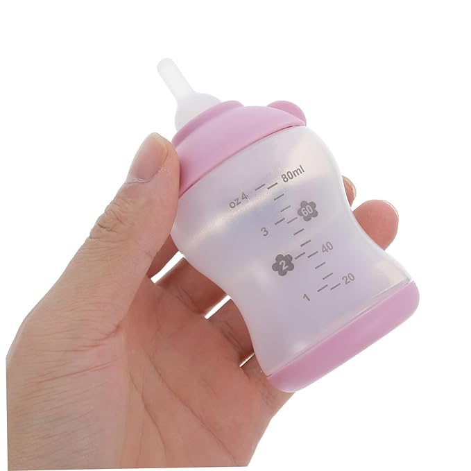VANZACK 2PCS PET Nursing Bottle Set Silicone Nipple Feeding Bottles for Puppies and Kittens Portable Milk Feeder for Small Animals for Travel and Outdoor Use