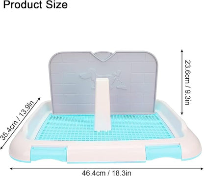 Basics Dog Potty Tray - Indoor Dog and Puppy Training Toilet - Scheduled Urination Tray