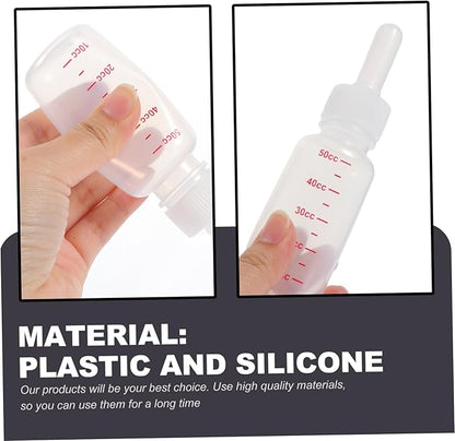 Angoily Nursh Bottle Replacement 3pcs Kitten Bottles for Nursing Portable Milk Bottles Scale Feeder Bottles for Baby Pets Rabbit Accessory