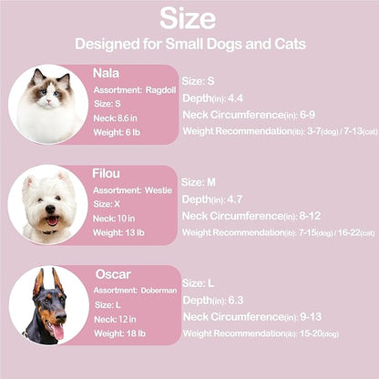 Dog Cone Collar After Surgery, Adjustable Soft Recovery Cone for Small Dogs to Stop Licking, Comfortable Pets Collar for Dogs Anti-Bite Lick Protective Wound