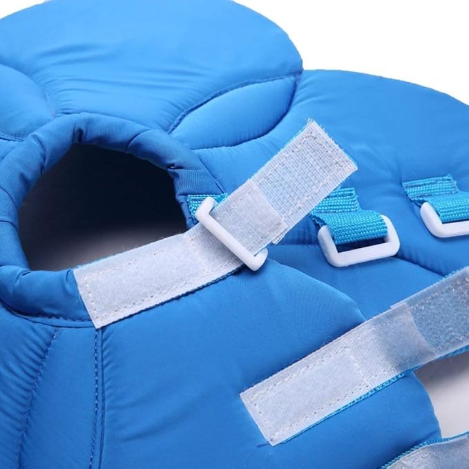Dogs Cats Medical Grooming Pet E-Collar Recovery Remedy Protective Dog Lick Caught Soft Sponge Adjustable Postoperative Kit for Small and Medium Dog (Blue, L (neck's Girth 12.6" to 13.3"))