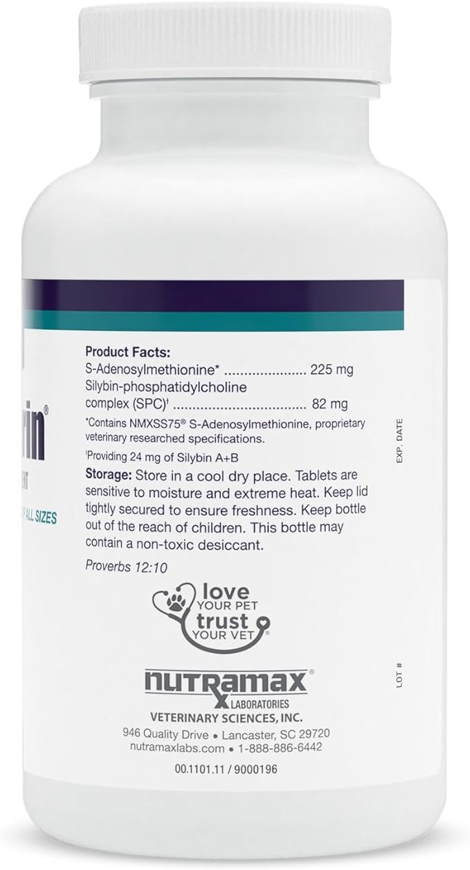 Nutramax Laboratories Denamarin for Dogs Chewable Tablets -,75 Count (Pack of 2)