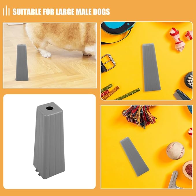 Outanaya Dog Potty Training Tray with Pp Urine Column, 2pcs Indoor Pet Toilet Holder for Large Dogs, Potty Pad Floor Protection and Urinal Solution for Cleanliness