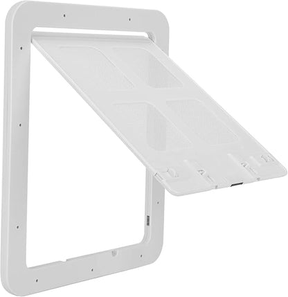 Qiilu Magnetic Flap Pet Screen Door with Ventilation for Small Dogs and Cats - Easy Install with Lockable Insert - Pet SuppliesDogsDoors, Gates & Ramps (S)