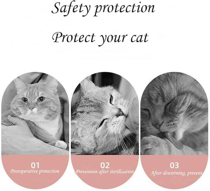 Cat Recovery Suit Female Kitten Onesie for Cats After Surgery Female Spay Surgical Abdominal Wound Skin Diseases Cone Collar Soft Alternative Wear (Alpaca, M)