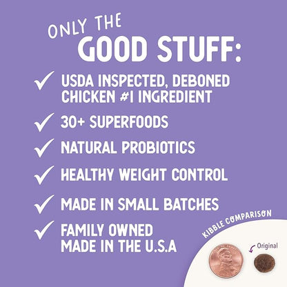 Health Extension Lite Chicken & Brown Rice Dry Dog Food, Low Fat Formula Supports Healthy Weight, with Probiotics & Superfoods for Digestion & Coat Health (30 lb)