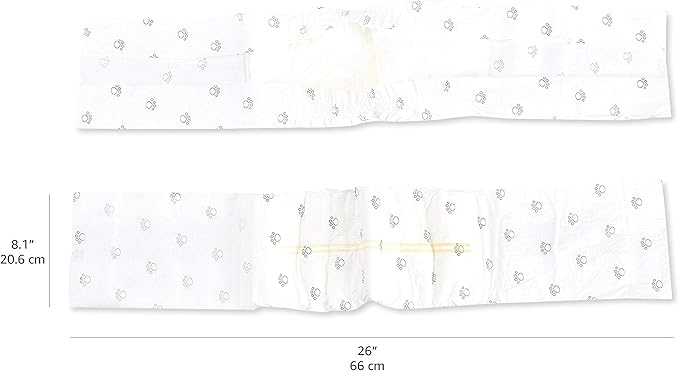 Amazon Basics Male Dog Diapers, Super Absorbent Disposable Wrap with Leak-Proof Protection, Wetness Indicator, Secure Fit, Breathable, Medium, 50 Count
